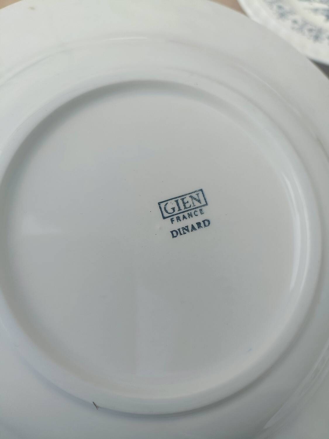Gien soup plates with Brittany motif