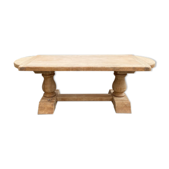 Monastery type table in solid oak