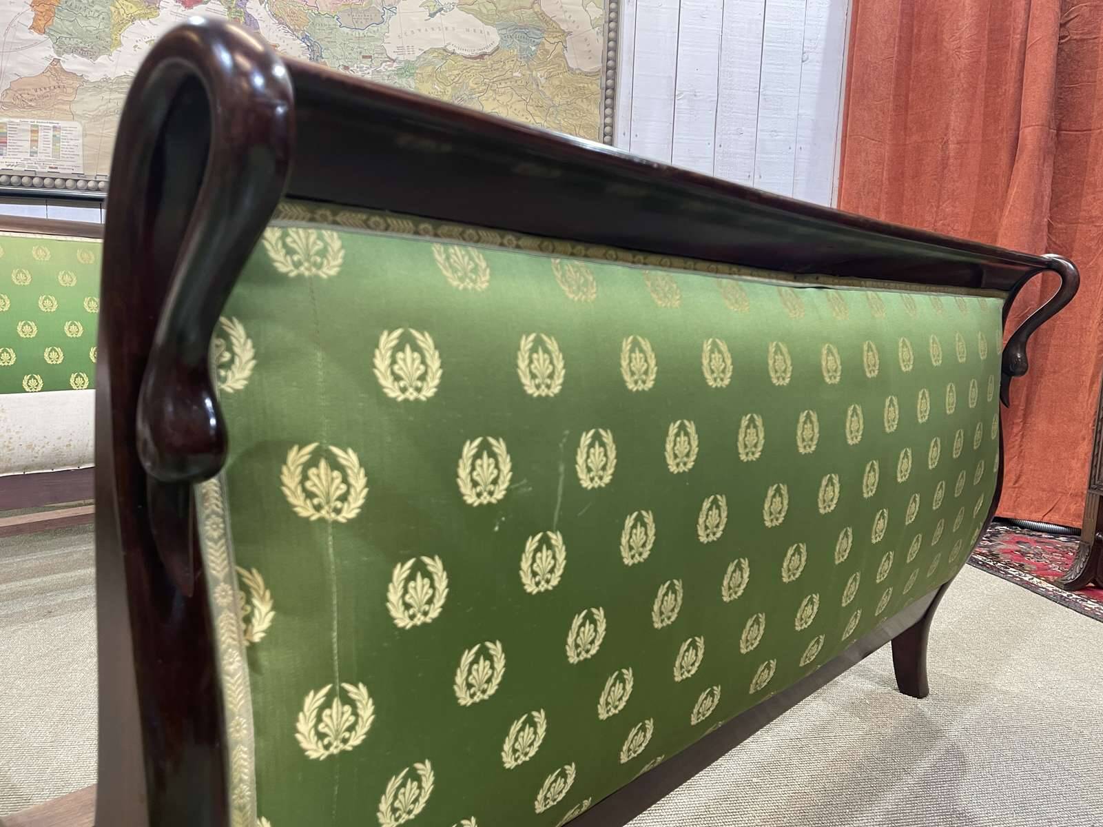 Early 20th century Empire style bed - 140-190 bedding