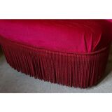 Red velvet armchair