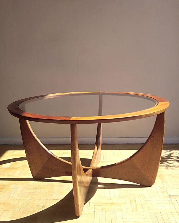 Astro round coffee table teak 1960