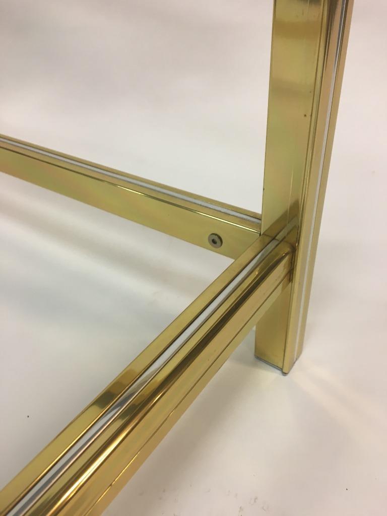 Table low vintage brass