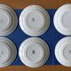 6 antique flat plates in Saint-Amand earthenware (Nord)