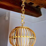 Suspension en rotin, France, 1960