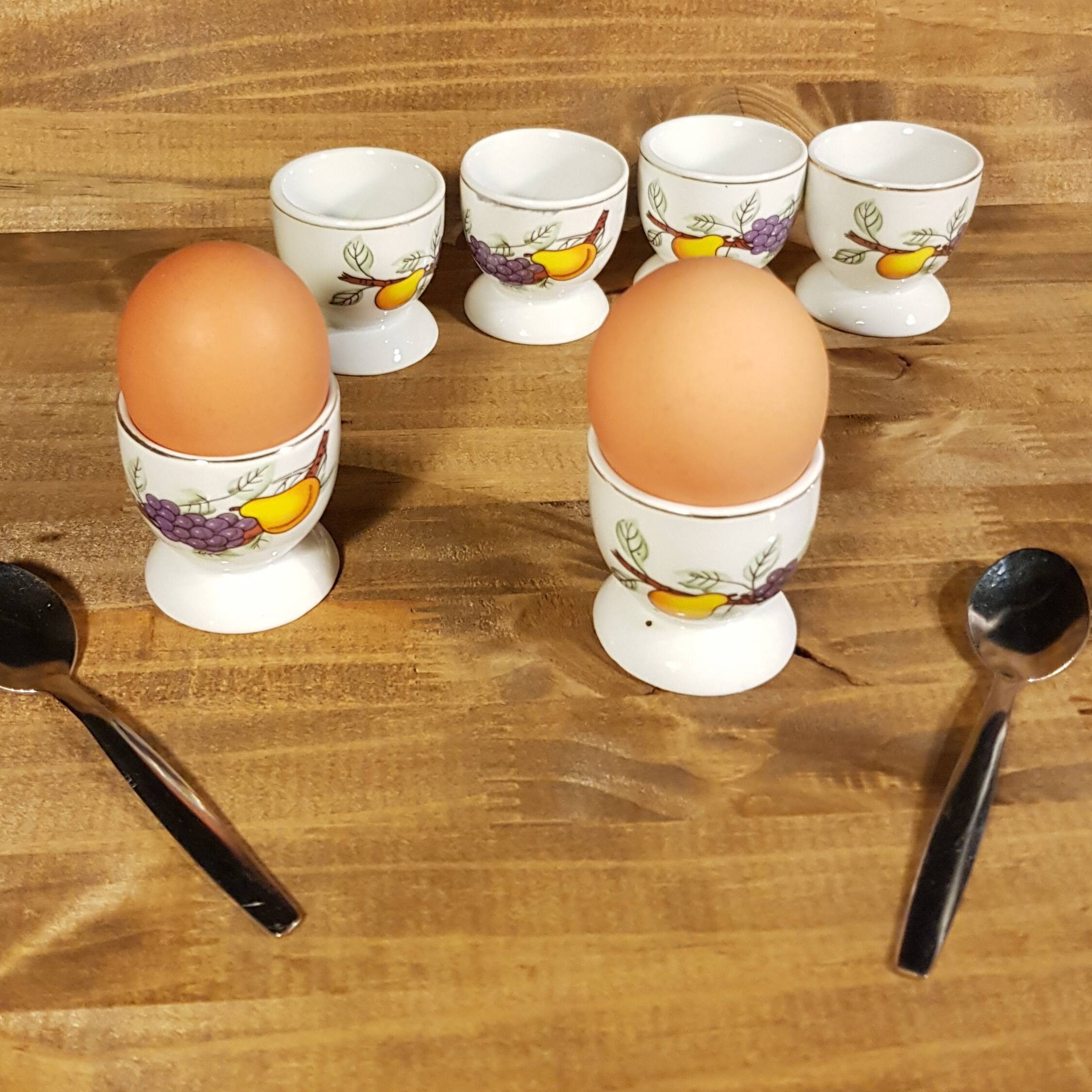 6 Movitex porcelain egg cups