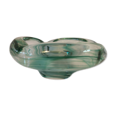 Ashtray or small empty glass pocket. Vintage good condition. Maastricht engraving in the Netherlands.
