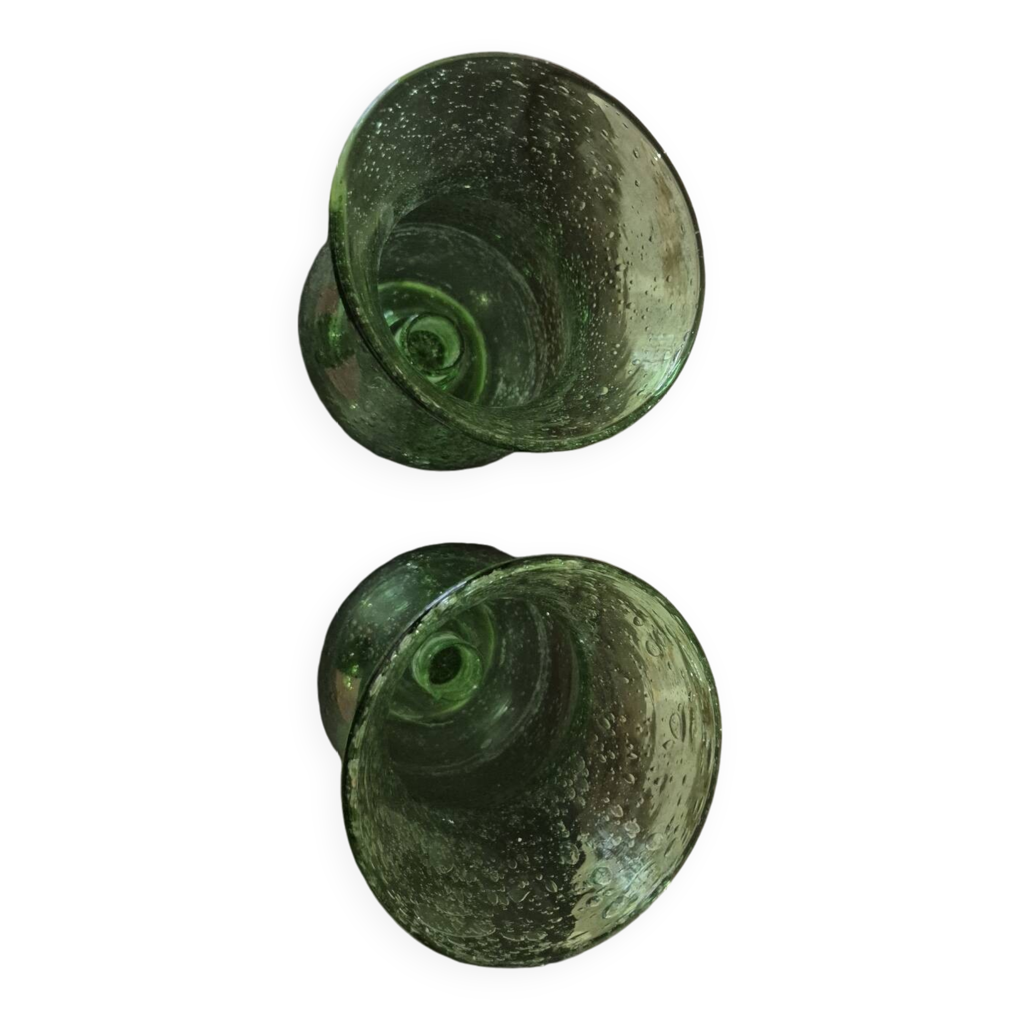 Glass candle holders