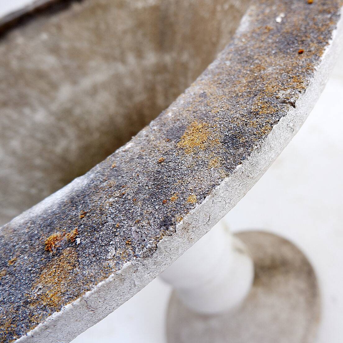 Mid-Century Style Outdoor Stone Planter