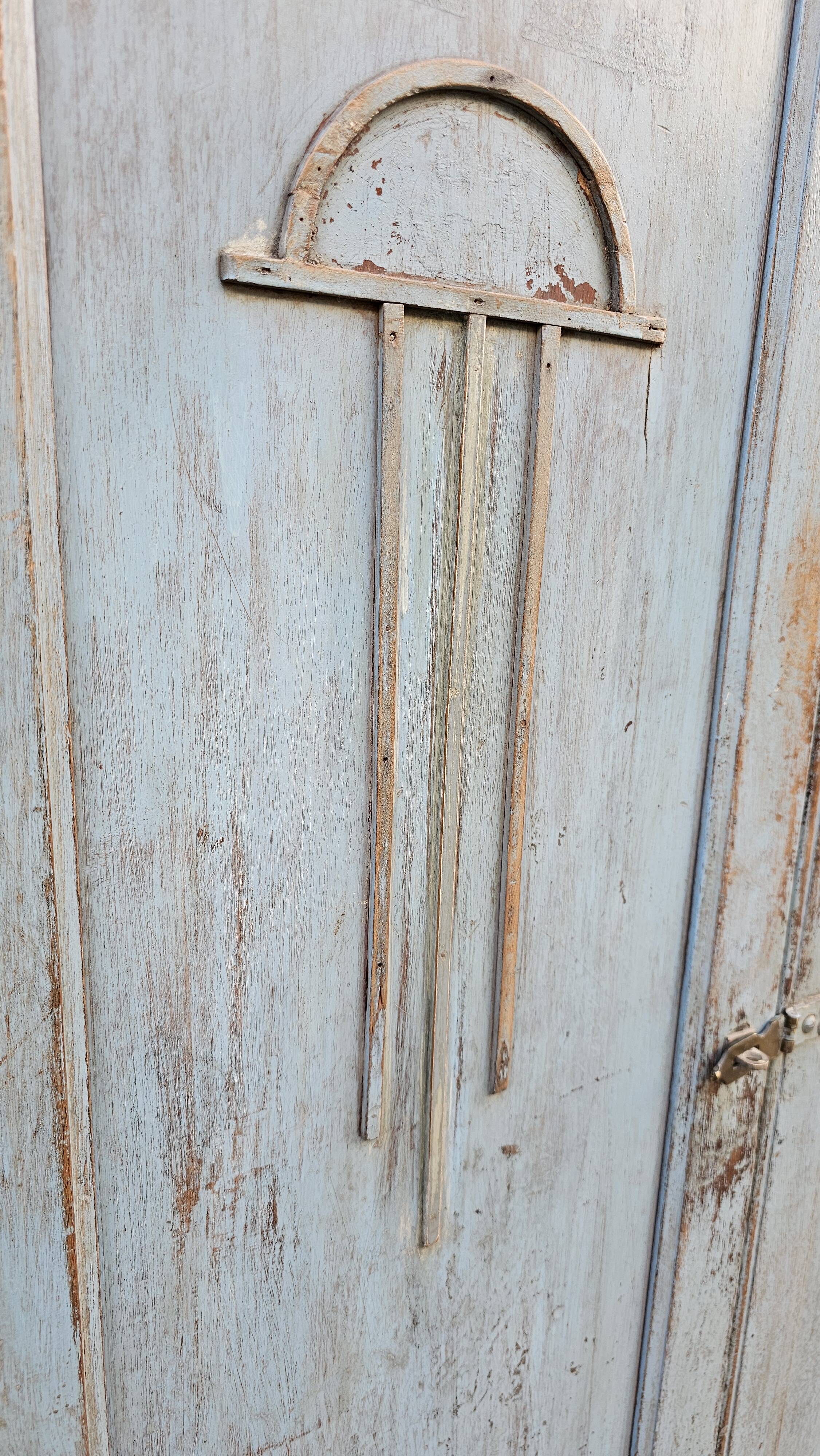 Antique Art Deco Burmese teak cabinet