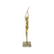 Abstract Image Nude Woman Ballerina Art Deco Style Brass 51cm