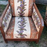 Paire de fauteuils style art déco à restaurer