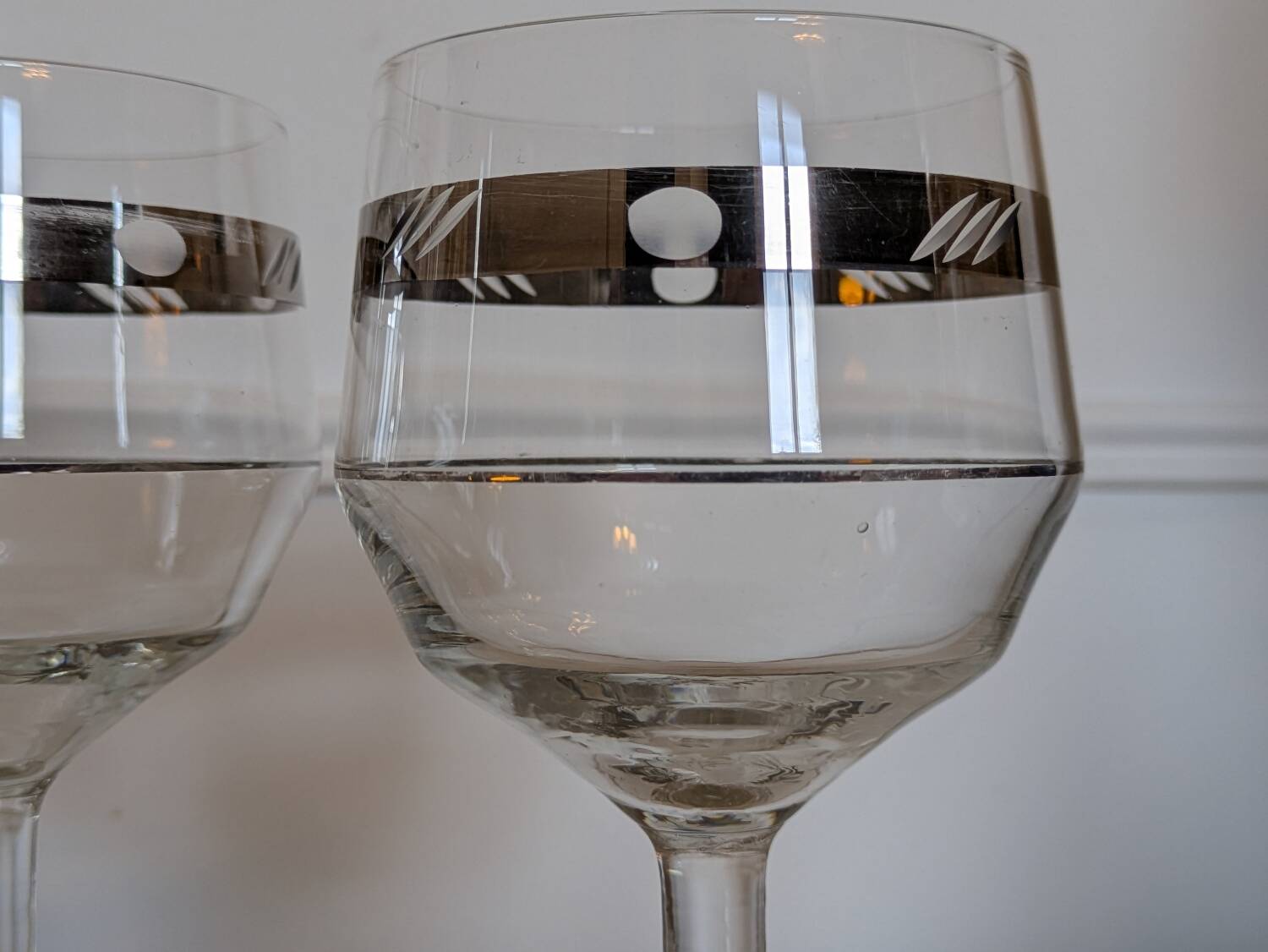 Art Deco Stemmed Glasses