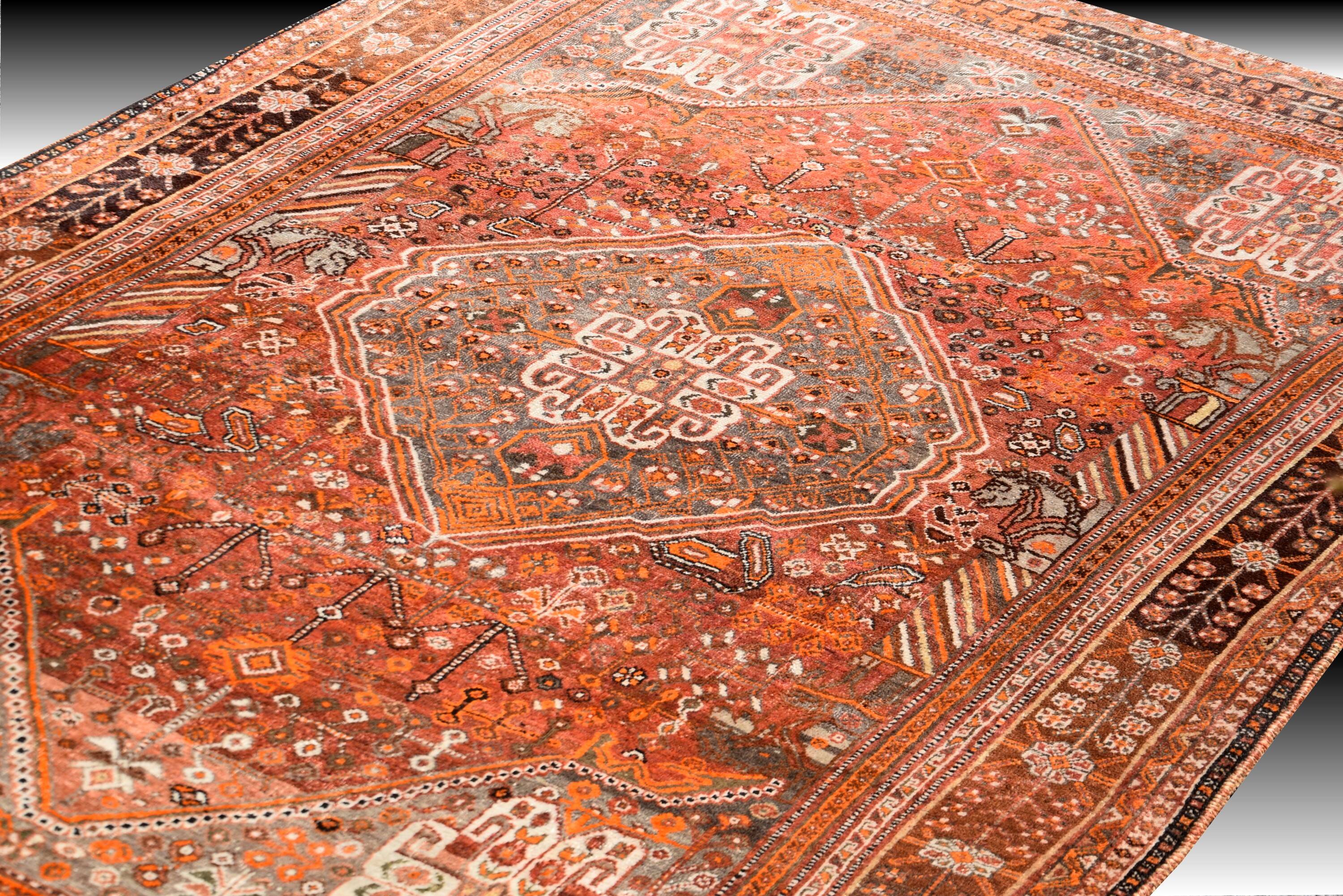 Tribal Oriental Rugs: 2.96 X 2.07 Meters