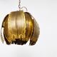 Vintage brass pendant light by Svend Aage for Holm Sorensen, 1960s