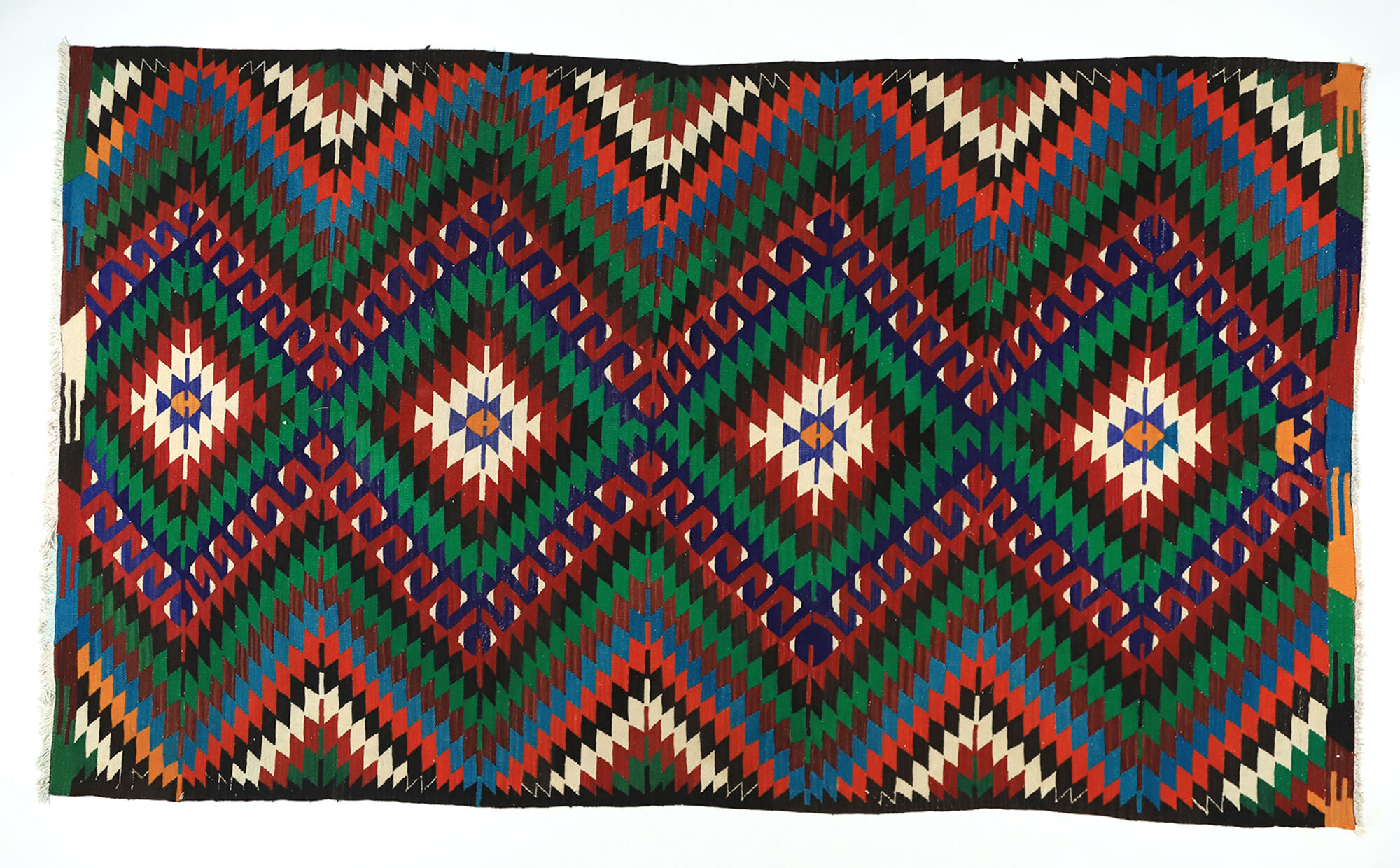 Anatolian handmade kilim rug 310 cm x 174 cm