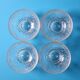 Set of 4 Vintage Pressed Glass Dessert Bowls Cibulak by Pavel Panek / 1977