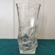 Chiseled glass vase