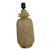 Vintage alabaster pineapple lamp base