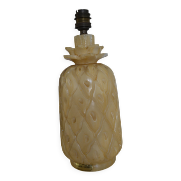 Vintage alabaster pineapple lamp base