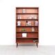 Danish design teak bookcase with adjustable shelves, 1960s