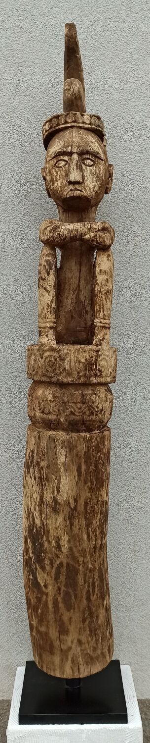 Ancient wooden ancestor statue of the Leti Islands, Indonesia