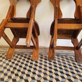 Pair of brutalist chairs