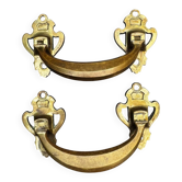 Paire de poignées en bronze signé L.PINET Art Nouveau