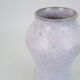 White-pink glazed ceramic vase
