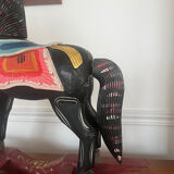 Antique wooden rocking horse