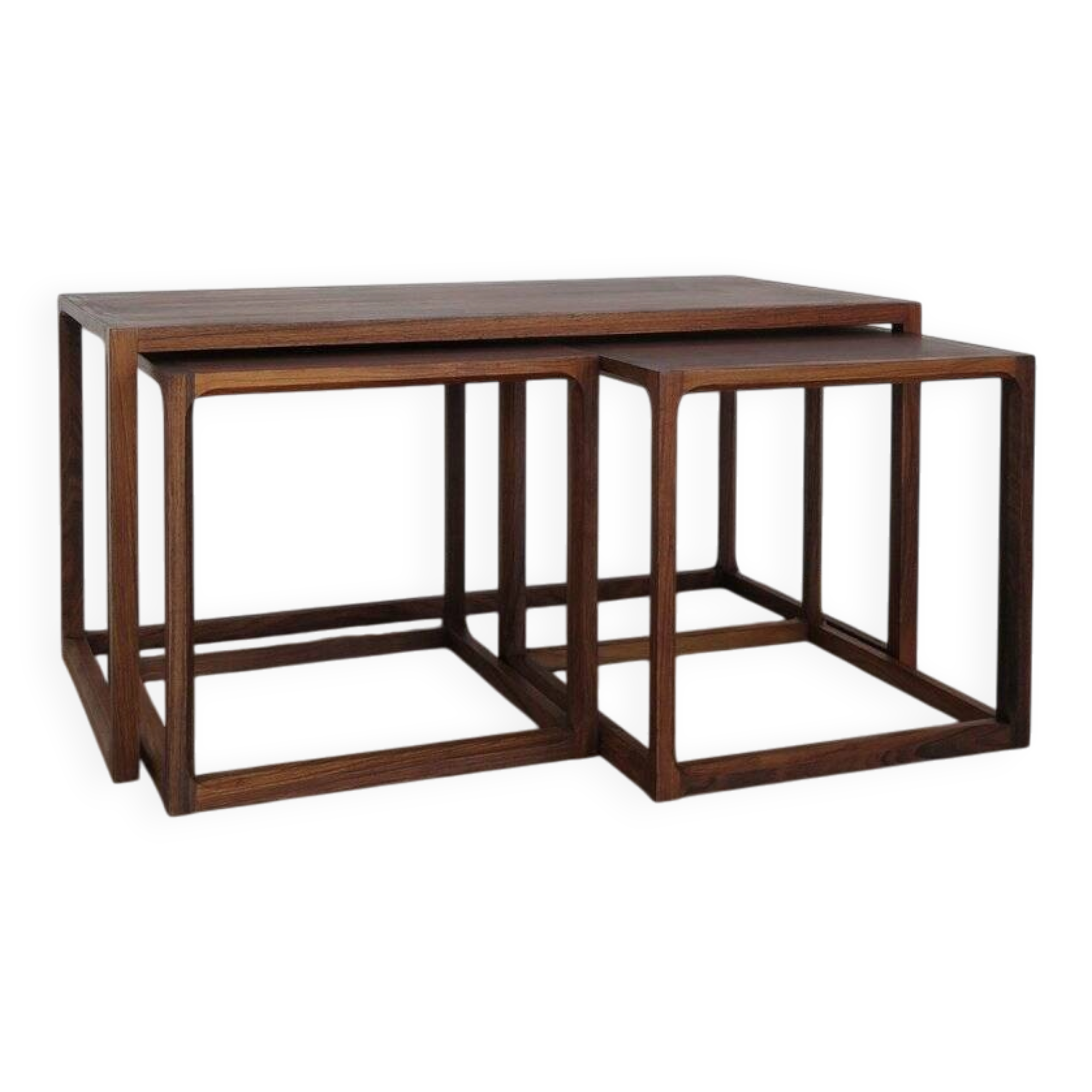 Nesting Tables attributed to Aksel Kjesgaard, Denmark, 1960s, Set of 3