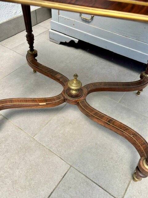 Napoleon III middle table with stretcher