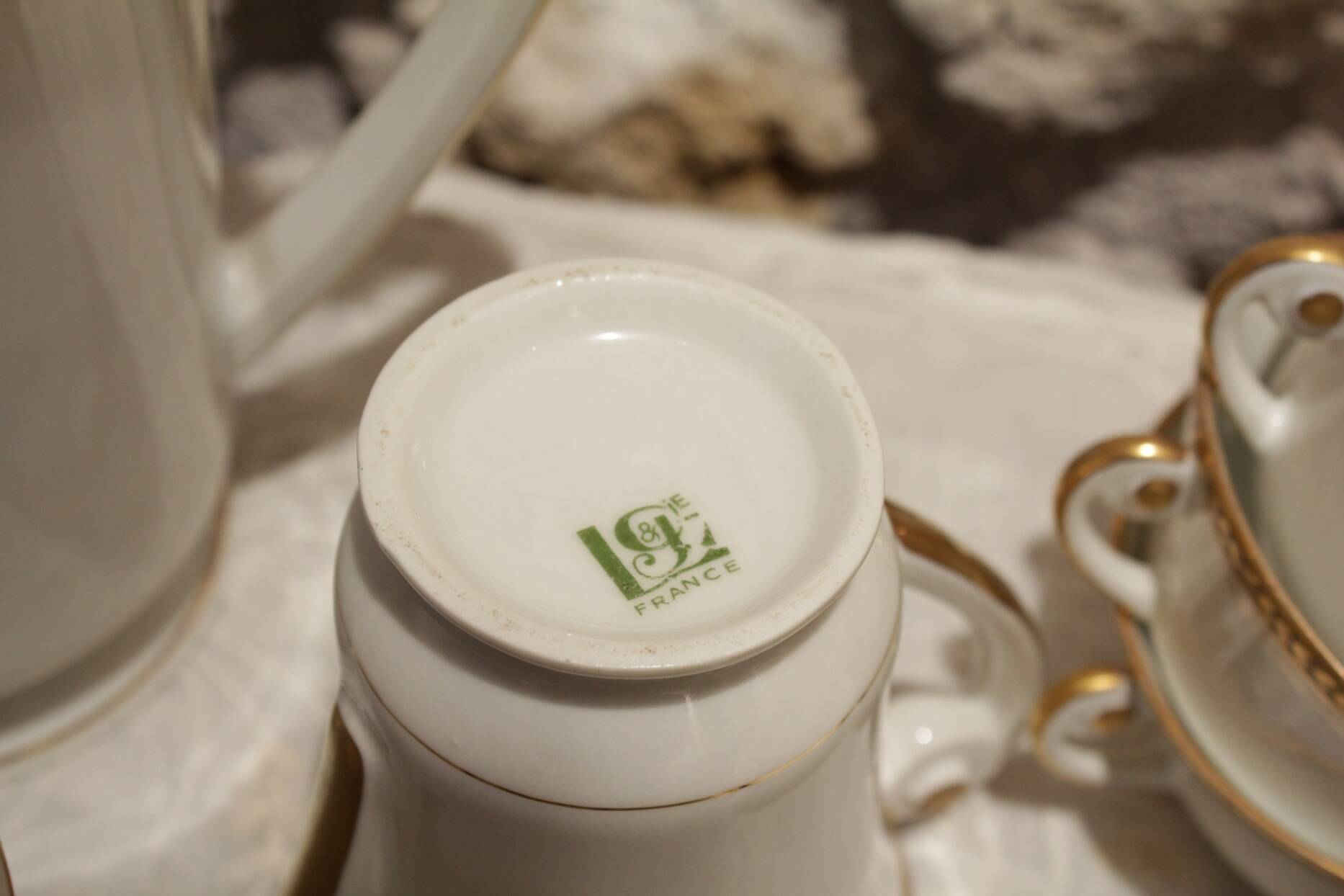 Limoges porcelain tea or coffee service circa 1950