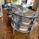 Lot of stainless saucers