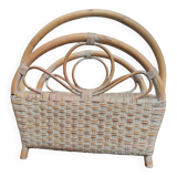 Porte-revues osier vintage