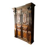 Entrance wardrobe in oak and walnut