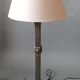 Pair of Brutalist style lamps in wrought iron 1950.