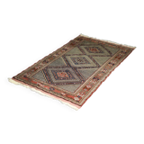 Vintage Hand-Woven Oriental Shiraz Rug, 1960s