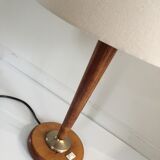 Chic wooden office lampe 1960