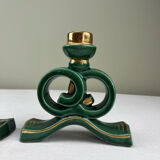 Ceramic candle holders from the 1950s