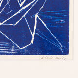 Netz, Wood Cut on Paper, 57 x 36 cm