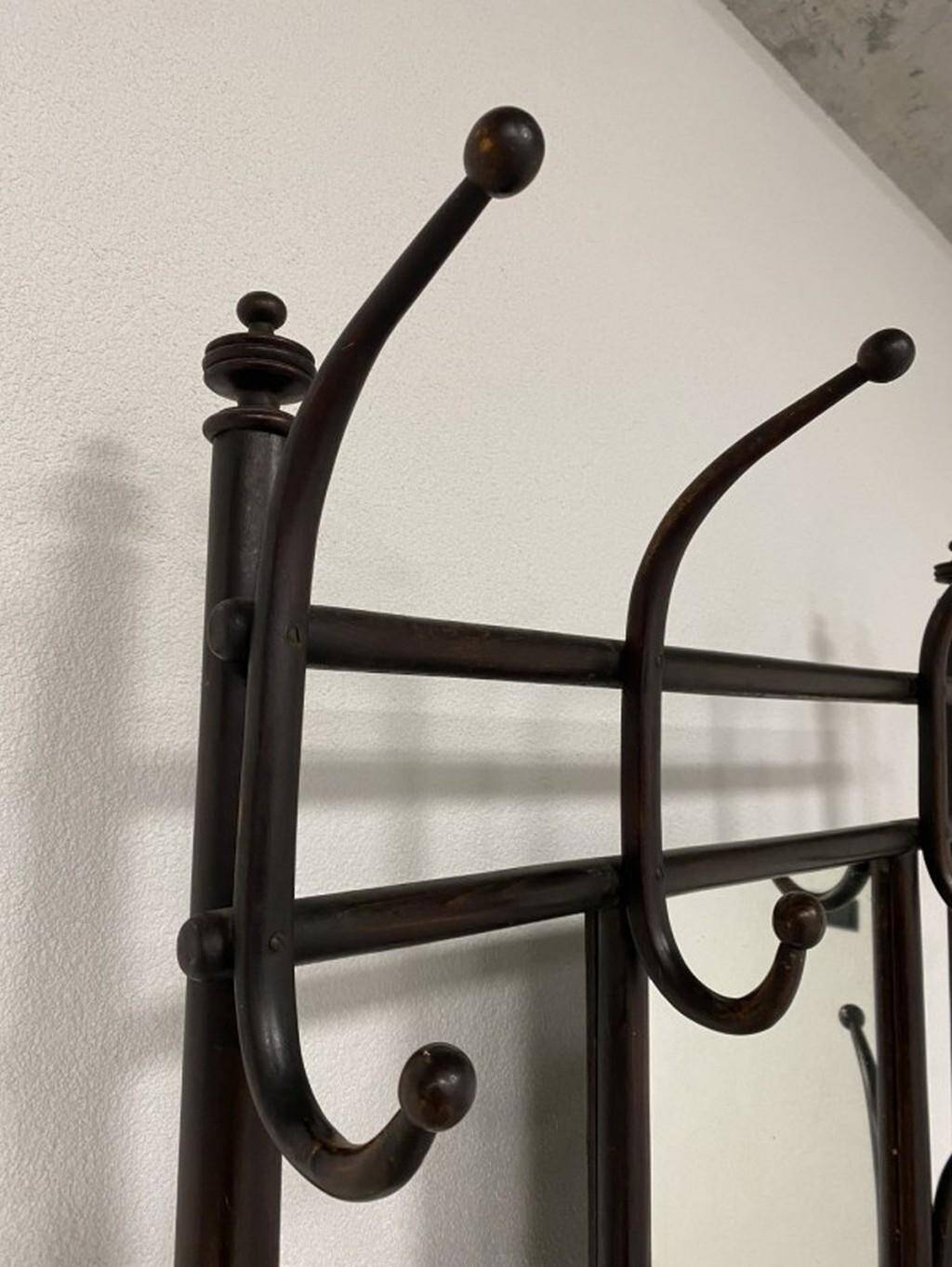 Wall coat rack no. 1368 by J.J. Kohn