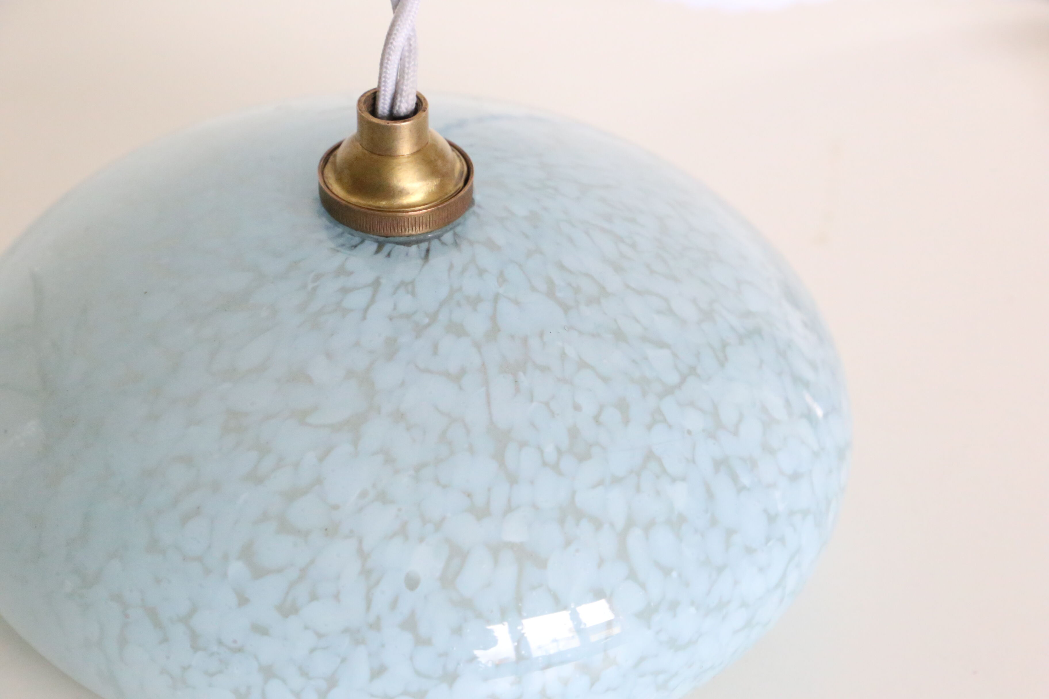 Blue Clichy glass suspension