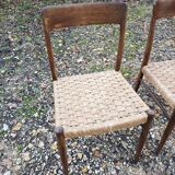 3 Scandinavian Moller chairs
