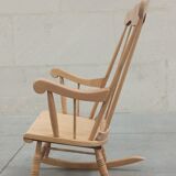 Wooden rocking chair 60's
