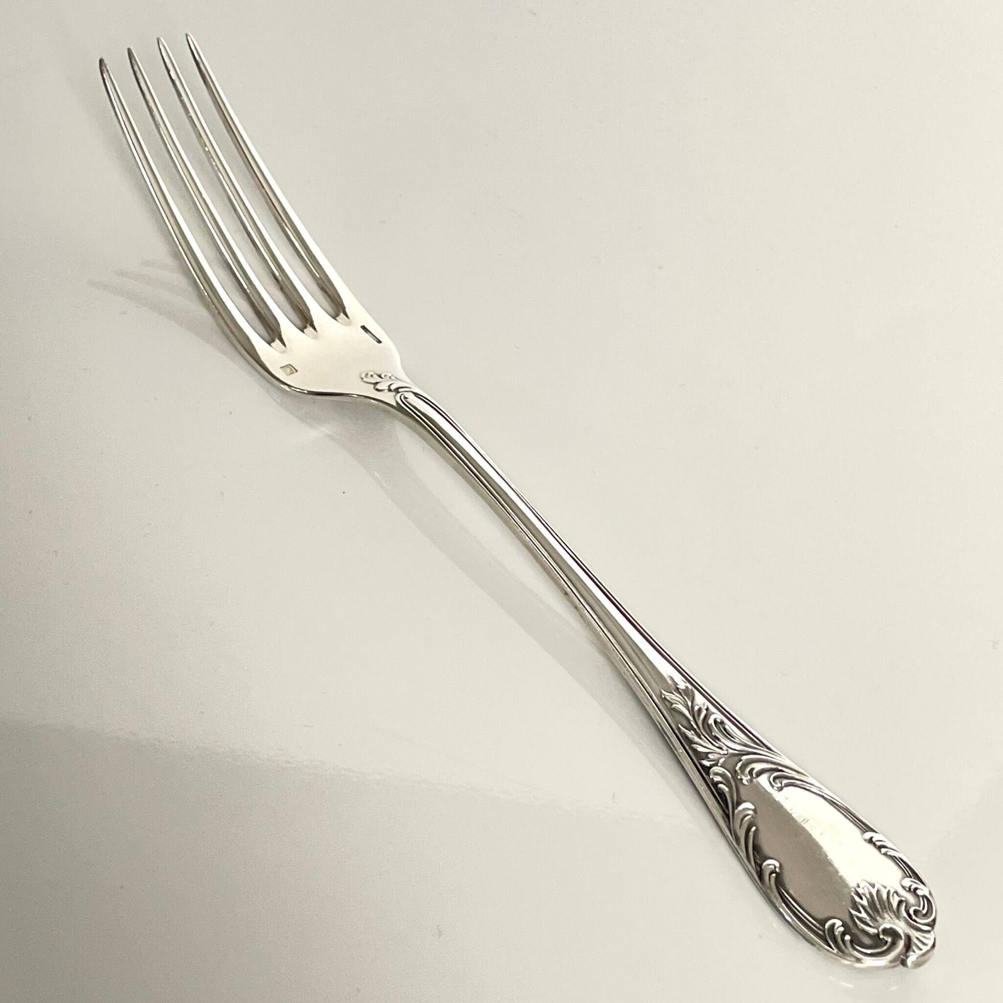 6 Marly Model Forks - Christofle, Silver-Plated Metal