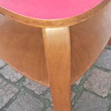 Hugues Steiner Bow Wood double-tiered tripod coffee table