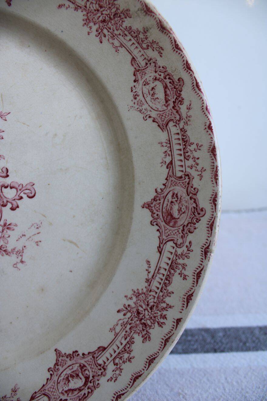 Old ironstone serving dish