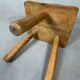 Vintage oak stool – tripod