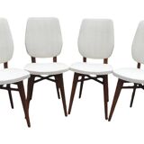 4 chaises en teck design 1960