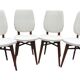 4 chaises en teck design 1960
